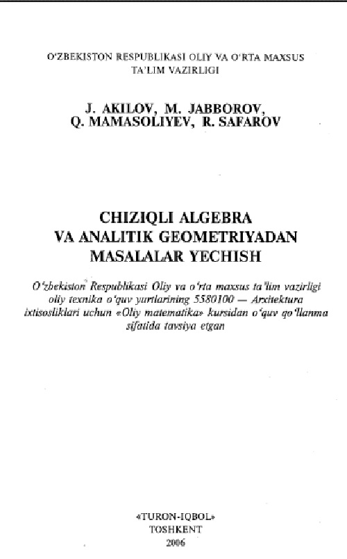 chiziqlialgebravaanalitikgeometriyadanmasalalaryechishjakilovmjabborov.jpeg