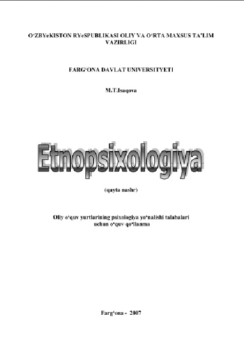 Etnopsixologiya