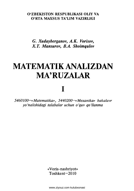matematikanalizdanmasalalar1qismgxudayberganovvab.jpeg